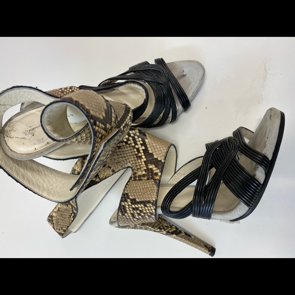 Narciso Rodriguez Python Heels Size 39 - image 1